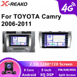 2 din Android Auto Multimeedia videopleier Android Raadio Toyota Camry jaoks 2006 2007 2008 2009 2010 2011 Carplay/Auto GPS 4G 8-tuumaline Stereo 8 core 4GB+64GB