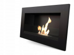 Wall mounted Bioethanol fireplace GOLF black with glazing T&Uuml;V must