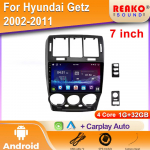 Autoraadio Carplay Hyundai Getzile 2002-2011 Navigatsioon GPS Android Auto Stereo Multimeediapleier 5G Wifi Video 2din BT DVD 4 core 1GB+32GB carplay