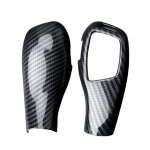 2 tk/komplekt s&uuml;sinikkiust auto k&auml;iguvahetusnupu kaane sisekujundus lisatarvikud auto k&auml;iguvahetusrihmad BMW X5 X6 E70 E71 jaoks 2008-2017 must