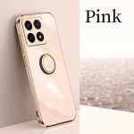 Honor 200 Smart 100 Pro &uuml;mbrise r&otilde;ngasaluse hoidiku telefoni&uuml;mbris jaoks Honor X7C X9C X6B X60 Pro plaadistuse pehme silikoonist p&otilde;rutuskindel kate Honor X7C 4G roosa
