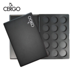 Empty palette for shadow lip color - 3 case, 1 piece, black palette black