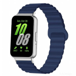 Magnetrihm Samsung Galaxy Fit 3 spordi silikoonist kellarihm jaoks Samsung Galaxy Fit3 tarvikud Correa meeste naiste k&auml;ev&otilde;ru Samsung Galaxy Fit 3 sinine