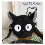 Moodne pol&uuml;estrist telefonikott Naistele t&uuml;drukutele Kawaii pl&uuml;&uuml;sist &otilde;lakott V&auml;ike Crossbody kott must
