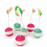 Kassim&auml;nguasi Lemmikkassi Sisal, kraapimispalli treeniv interaktiivne m&auml;nguasi kassipojale Lemmikkassitarvikud Naljakas m&auml;ngusulg M&auml;ngukassi tarvik