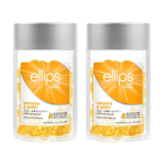 Ellipsi Juuksevitamiin Kollane Sile L&auml;ikiv Aloe Vera Juukse&otilde;liga, 50ml, 2 &uuml;hikut orange