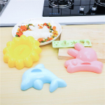 Dolphin Rice Vorm 4-osaline Rabbit Cartoon Baby Rice Ball Vorm laste Bento Sushi DIY Vorm
