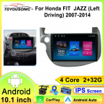 Autoraadio Honda Fit Jazz 2007 - 2014 jaoks 2din Android 12 Carplay Multimeedia Video M&auml;ngija Navigatsioon GPS Peaseade 4 core 1GB+32GB carplay