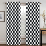 3D prindimustriga abstraktse akvarelli vikerkaaretriibulised kardinad elutuppa, palett, k&auml;sitsi joonistatud varjutus, akna kardina kaunistus 2x50W160H(CM)40x63in&Grommet Top white