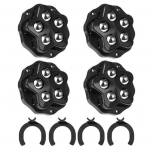 4 tk isekleepuv rattaga seade pr&uuml;gikast hoiukast m&ouml;&ouml;blit liikuv ratas universaalne kuulrulli liugur 360-kraadine p&ouml;&ouml;rlev kleepuv rihmaratas 4pcs with brakepats