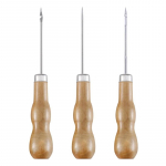 3 tk/komplekt Puidust k&auml;epidemega kingade parandamine Awl nahast kingade &otilde;mblemine kingsepa t&ouml;&ouml;riist meisterdamine k&auml;sit&ouml;&ouml; parandamine k&auml;sitsi &otilde;mbleja sirge kaardus konks