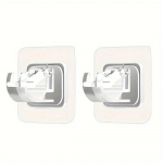 2/4/8 tk Isekleepuv kardinapuu kronstein, naelavaba reguleeritav hoidik, klambriga konksud, mida pole vaja puurida, kasutamiseks kodus k&ouml;&ouml;gis vannitoas 2pcs transparent