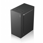 Minimalistlik ATX lauaarvuti korpus kahe rauast k&uuml;lgpaneeli ja &uuml;lemise toitenupuga u2 soldier chassis must