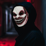 Halloweeni p&uuml;hadepeo kost&uuml;&uuml;mimask Trikk &otilde;udusm&auml;ngumask Horror Horror mask valge