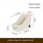 Kitchen Sundry Storage Case with Wheels Seasoning Bottle Vegetable Storage Container Kitchen Closet Organizer Make Up Organizer