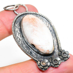 Scolecite Handmade 925 Sterling Silver Jewelry Pendant 2.56 z7g60