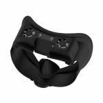 Jahutusventilaatoriga n&auml;opadi Meta Quest 3 jaoks, RGB jahutav mask, N&auml;o radiaatoriga ja laiemaks tehtud n&auml;opadi Meta Quest 3 tarvikutele 17.5*11.4*11cm must