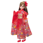 TAKARA TOMY Nukk kimono punane m&auml;nguasi vanuses Licca-chan LD-30 Licca-chan dress-up 3+ red