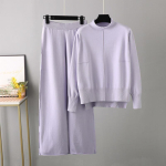S&uuml;gis-talv uus mood, p&otilde;hjuslik silmkoeline pullover, &uuml;hev&auml;rviline poolk&otilde;rge krae laia s&auml;&auml;rega p&uuml;ksid, kaheosaline komplekt OneSize
