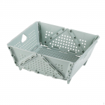 Compact Folding Basket for Organizing Fruits and Vegetables in Bedroom or Living Room kollane