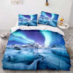 M&auml;giaurora Voodipesukomplekt Romantiline Galaktikamaastik Voodipesu &Uuml;he-, Kahe-, Queen-, Twin-, Full-suuruses Tekikott Naiste Voodipesu EU single(135x200cm)