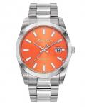 Mathey-Tissot Mathy Sunray Limited Edition roostevabast terasest oranži numbrilauaga kvartskell H451OR meeste k&auml;ekell oranž