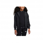 Nike Sportswear Windrunner Kapuutsiga Veekindel Mugav Vabaaja Jakk Laste Jakk Must Valge FZ5516-010 S