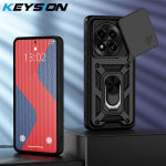 KEYSION L&ouml;&ouml;gikindel armor &uuml;mbris OnePlus 13 5G jaoks, liugkaamera kaitser&otilde;ngas, telefoni tagakaas OnePlus 13 5G jaoks for OnePlus 13 must