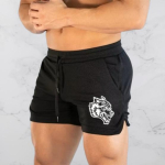 Wolf Muay Thai Kickpoksi MMA segatud v&otilde;itluskunstide l&uuml;hikesed p&uuml;ksid Mehed Naised Unisex Elastsed v&ouml;&ouml;kohad Kiiresti kuivavad Hingavad Spordi J&otilde;usaali Fitnessi Treening 3XL beige