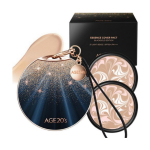 Age 20's Black Gold Edition Pact Case + Refill 14g x 2, Shade 21 Light Beige, 1 Set