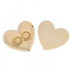 Bo&icirc;te porte-alliances - Artemio - Coeur - 10 x 9 cm - Romantique - Int&eacute;rieur
