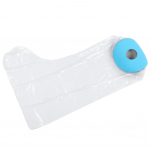 Adult short legs in blue diving material rings PVC shower protective sleeve P2204 66cmAdult short Adults Short Leg
