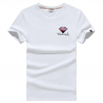 QICED Suvine l&uuml;hikeste varrukatega T-s&auml;rk Meeste O-kaelusega Trend Bottom s&auml;rk S must