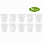 10 tk/komplekt Vastupidav ohutu plastikust h&uuml;dropooniline korvtops aia r&otilde;dude istutamiseks(Valge) valge