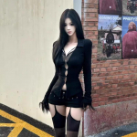 Y2k Aesthetic Women Sexy Hollow Out T-s&auml;rk Vintage Lace Patchwork Streetwear Grunge Topid Harajuku karusnahast Slim Fit T-s&auml;rgid Naiste S must