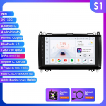 HIzpo 9 Android 13 Wireless Carplay for Mercedes Benz B200 W245 W639 W906 Sprinter Navi GPS 2 Din Car Radio Multimedia Player RDS DSP Bluetooth SWC S1 8Core 3G 32G