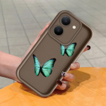 Pehme silikoonist ruudukujulise redeli mustriga telefoni&uuml;mbris, t&auml;ielikult kattev, kaamera p&otilde;rutuskindel kaitse, kummist &uuml;mbris Vivole Vivo Y7S valge