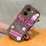 Pehme silikoonist ruudukujulise redeli mustriga telefoni&uuml;mbris, t&auml;ielikult kattev, kaamera p&otilde;rutuskindel kaitse, kummist &uuml;mbris Vivole Vivo V25E tumepunast v&auml;rvi