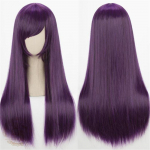 60cm Pikk Sirge Anime Cosplay Parukas Blond Kuldne Roosa Pruun Sinine Roheline Oranž Must Hall V&auml;rvid Kuumakindel Juustega Lolita Parukad