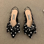 Suvised naiste pumbad Moodsad madalad rihmikud pumbad Mustvalge ruuduline t&auml;piline kontsaga slip-on madala kontsaga sandaalid EUR 39 beige