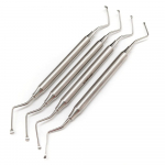 Hollow Handle Dental Scaler Spoon Tooth Cleaning Excavator Restorative Instruments Spoon Tool High quality Long tip 4 pieces mixed