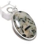 Natural Green Tourmaline Gemstone 925 Sterling Silver Jewelry Pendant 2.17 b1l26