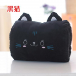 Armas loomakujuline k&auml;tesoojendaja plush-m&auml;nguasjapadi, pehme t&auml;idetud looma uinakupadi, ideaalne kingitus lastele Cat 20*30