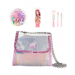 Little Bling Secret Jouju T&auml;htkivi Holograafiline Laste Mini-Kott Ilukomplekt, Huulepulk + Kaksik-P&otilde;sepuna