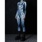 Naiste 3D digiprint Halloweeni Cosplay sukkp&uuml;ksid jumpsuit t&auml;iskasvanutele &uuml;hes t&uuml;kis karnevalipeo lavashow tantsukost&uuml;&uuml;m r&otilde;ivastus S