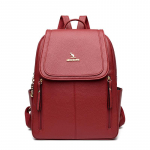 Pehmest nahast seljakott naistele, suure mahutavusega seljakott &otilde;pilasele, koolikott punane