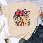 Candy Candy T-s&auml;rk naistele Unisex t-s&auml;rgid t&uuml;druk koomiks anime riided 2XL