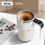 380 ml mini elektriline isesegav kohvikruus IP67 veekindel toiduohutu kohvikruus USB laetav automaatne magnettass tee jaoks 380ML valge