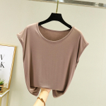 Modaalne varrukateta T-s&auml;rk naistele Suvine riietus Alus &Uuml;mar kaelus L&otilde;dvalt langev &Uuml;lem&otilde;&otilde;duline &Uuml;hev&auml;rviline Figuuri salendav topp T-s&auml;rgid 2XL