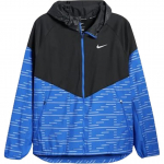 Nike Therma-Fit Miler Repel Run Division Kapuutsiga T&otilde;mblukuga Logoga Jooksujakk Unisex Jakk Must Sinine DD6103-011 S